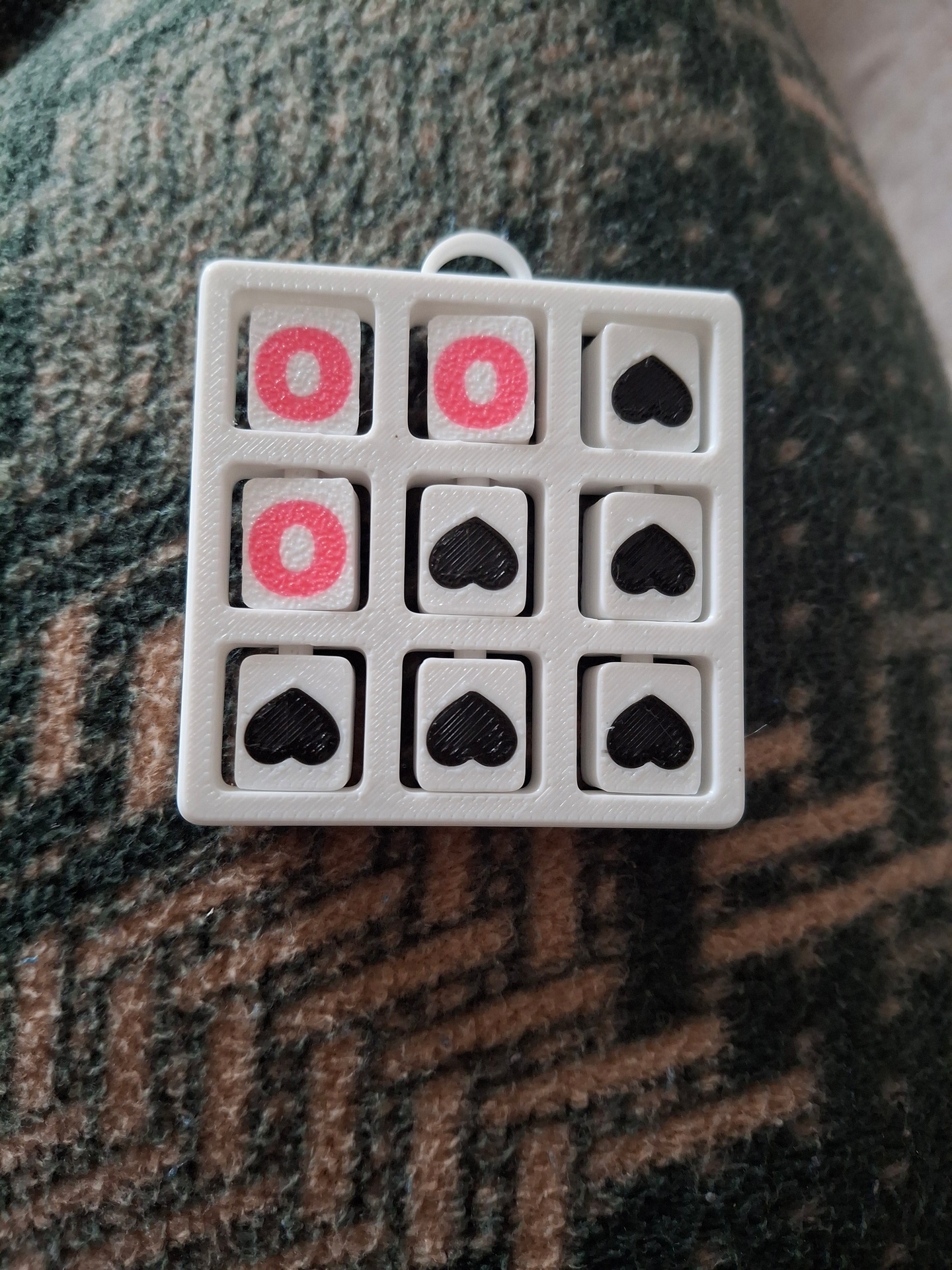 Tic Tac Toe Privezak Srce Za Dan Zaljubljenih - Privesci za ključeve, slika 2