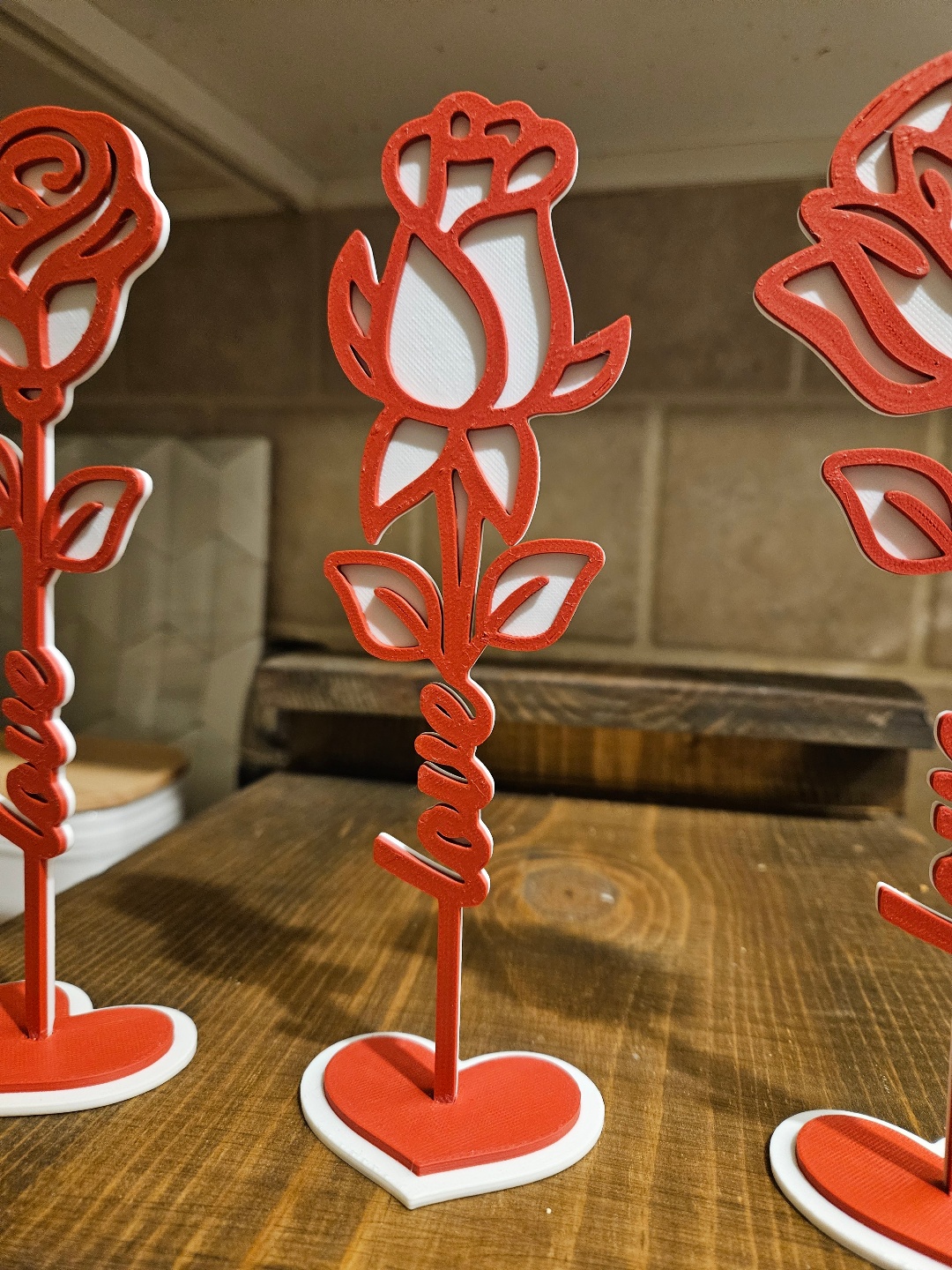 Love Flowers Set Od 3 Cveta Sa Postoljem - Dekoracija, slika 6