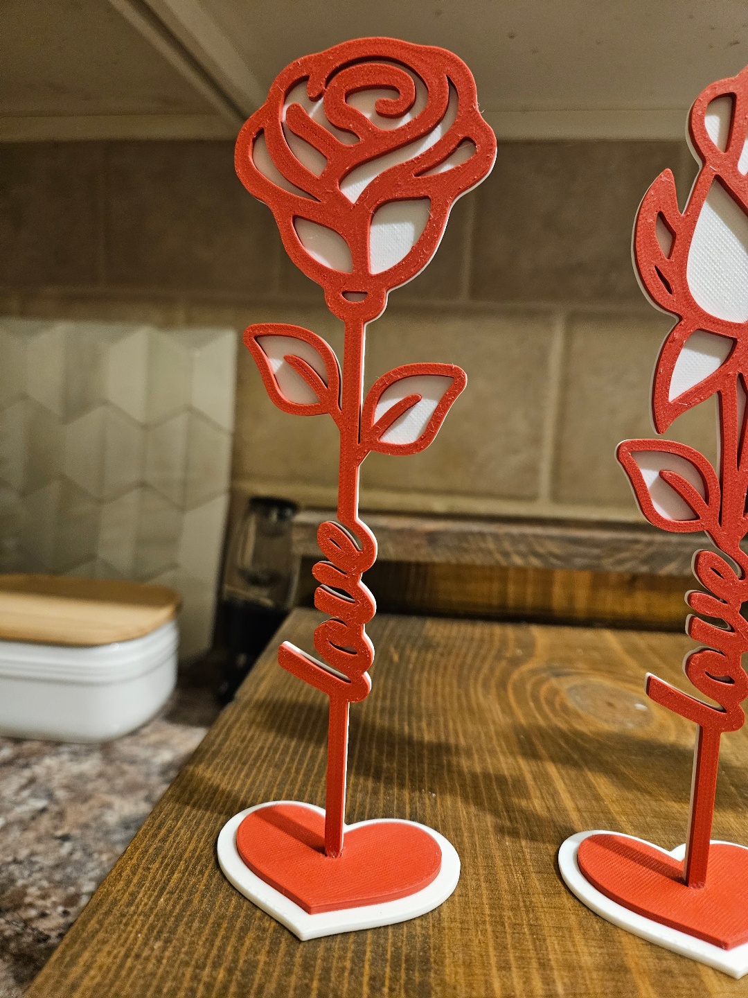 Love Flowers Set Od 3 Cveta Sa Postoljem - Dekoracija, slika 7