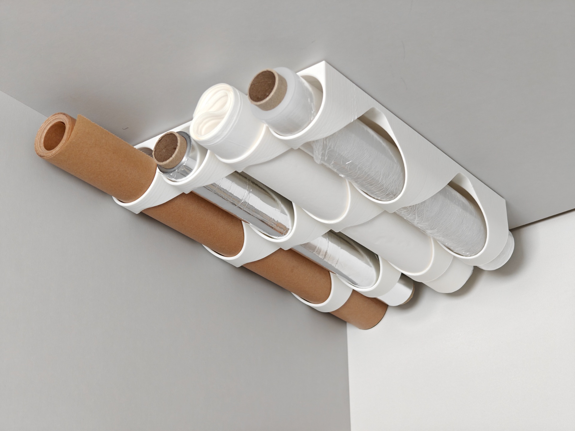 Držač Rolni za Kuhinju – Papirni Ubrusi, Folija i Pek Papir - Kuhinjski dodaci, slika 2