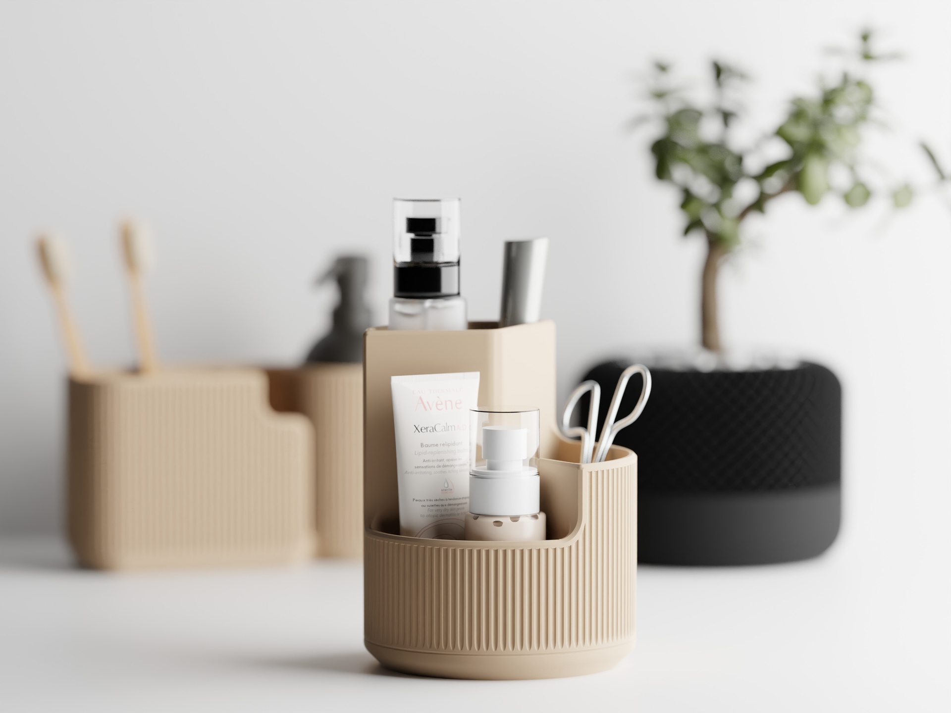 Duova Circo - Elegantan Zaobljeni Organizer za Kupatilo - Galanterija