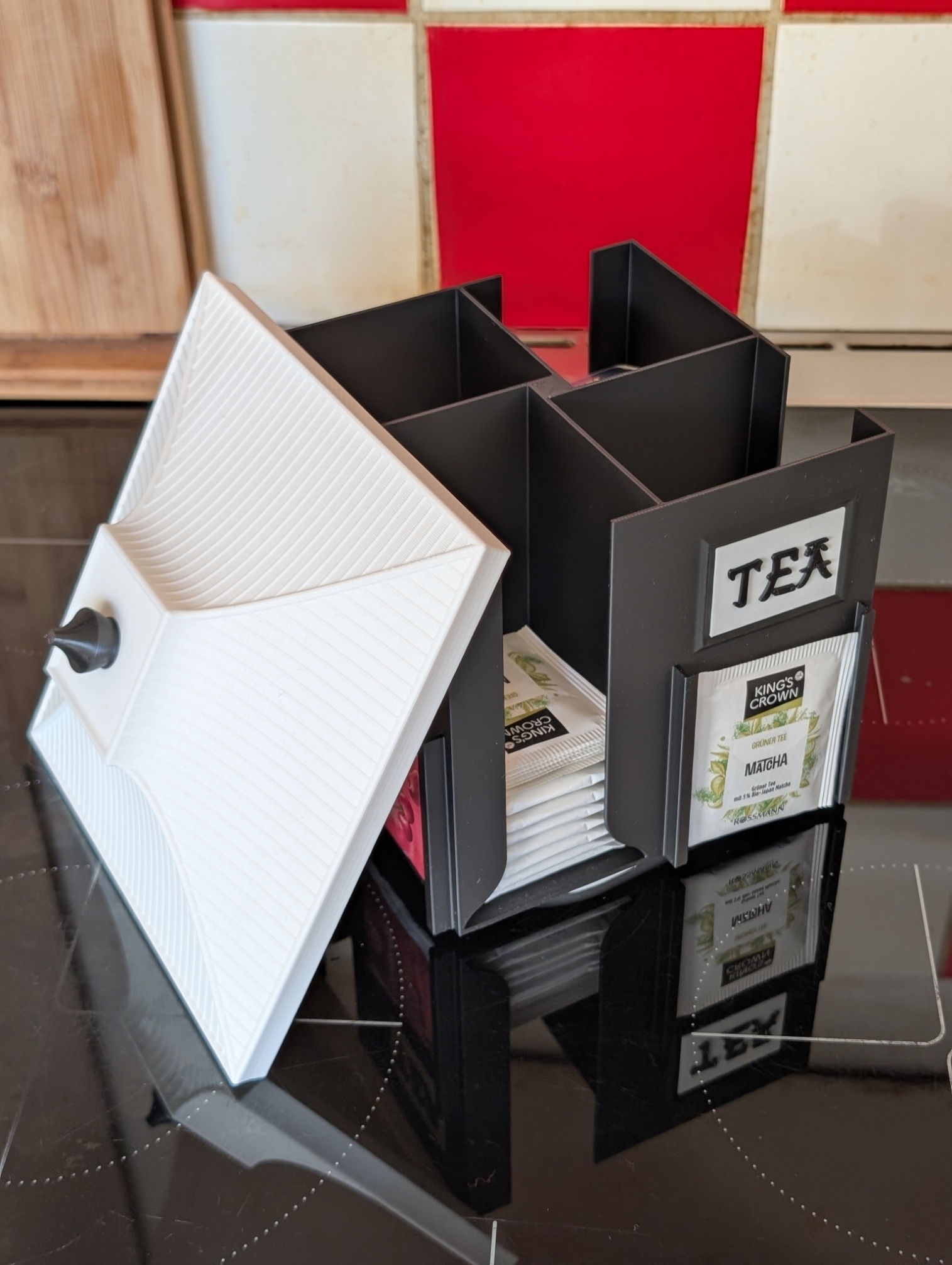 Rotirajući Organizer za Kesice Čaja u Japanskom Stilu - Kutije za čajeve i dodaci, slika 5