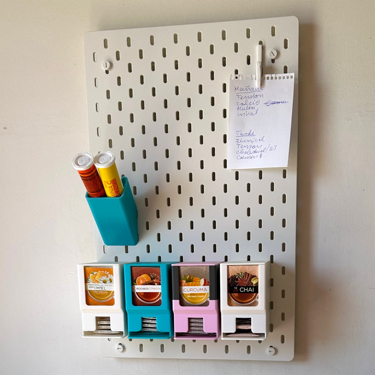 Organizer za Kesice Čaja za Ikea Skadis Pegboard - Kutije za čajeve i dodaci, slika 3