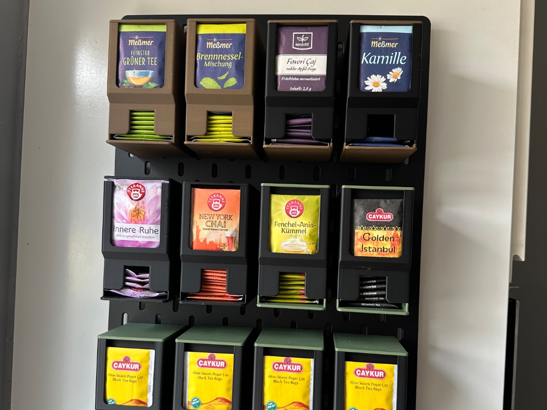 Organizer za Kesice Čaja za Ikea Skadis Pegboard - Kutije za čajeve i dodaci